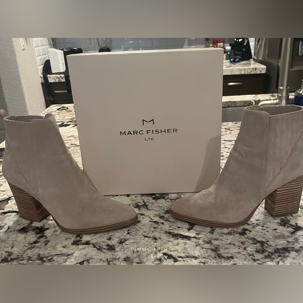 Suede ankle boots